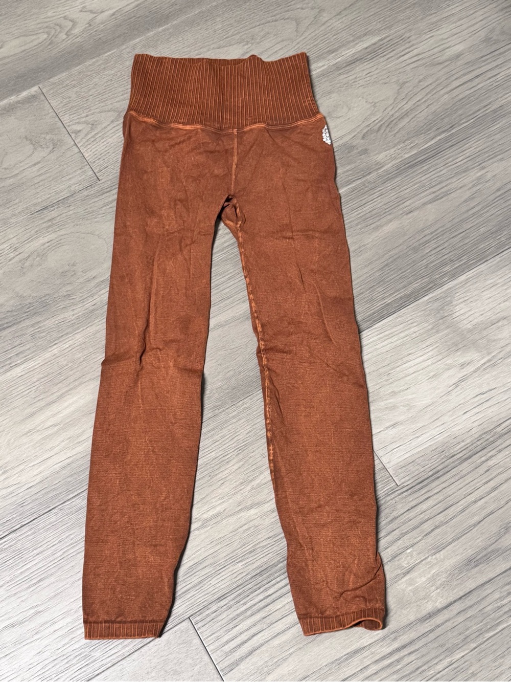Rust Brown Stretch Leggings